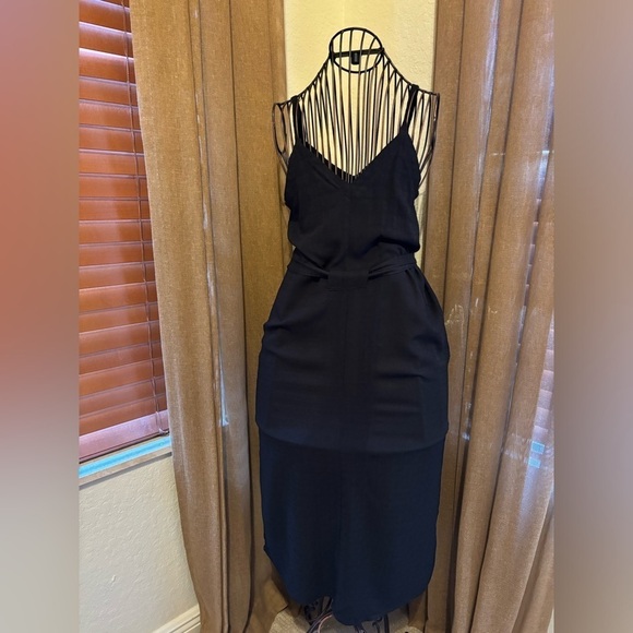 Universal Thread Black Front Pocket Belted Dress - Picture 6 of 6